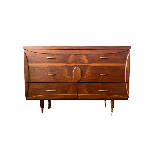 Vintage Mid Century Modern 6 Drawer Dresser