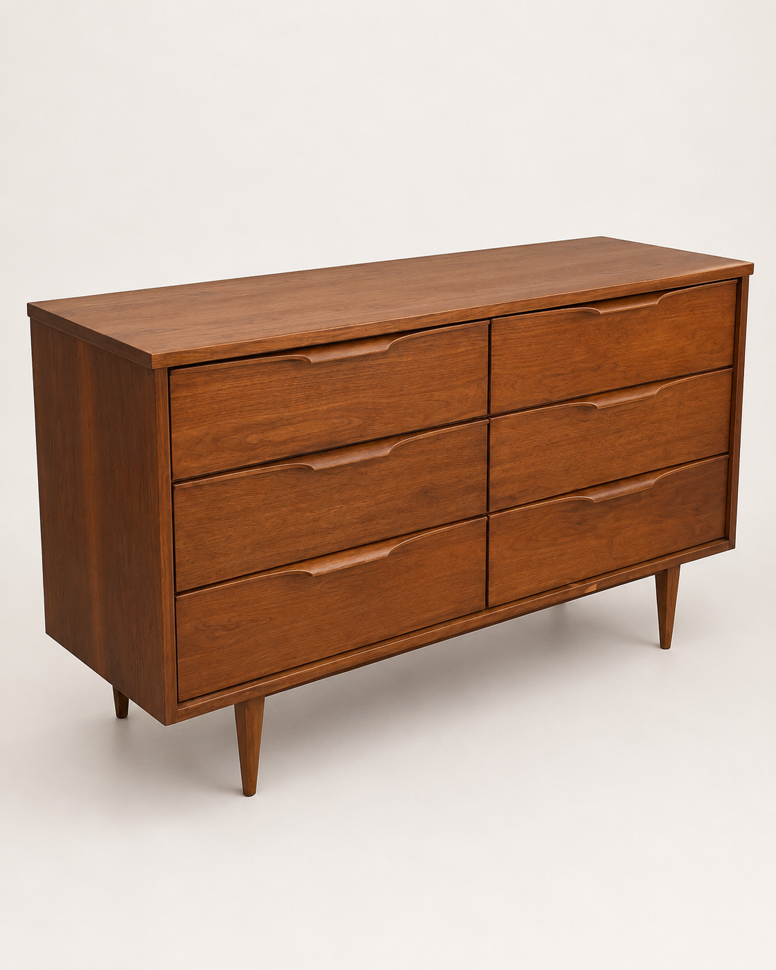 Vic Art Mid Century Modern Walnut Dresser – House of Cascadia