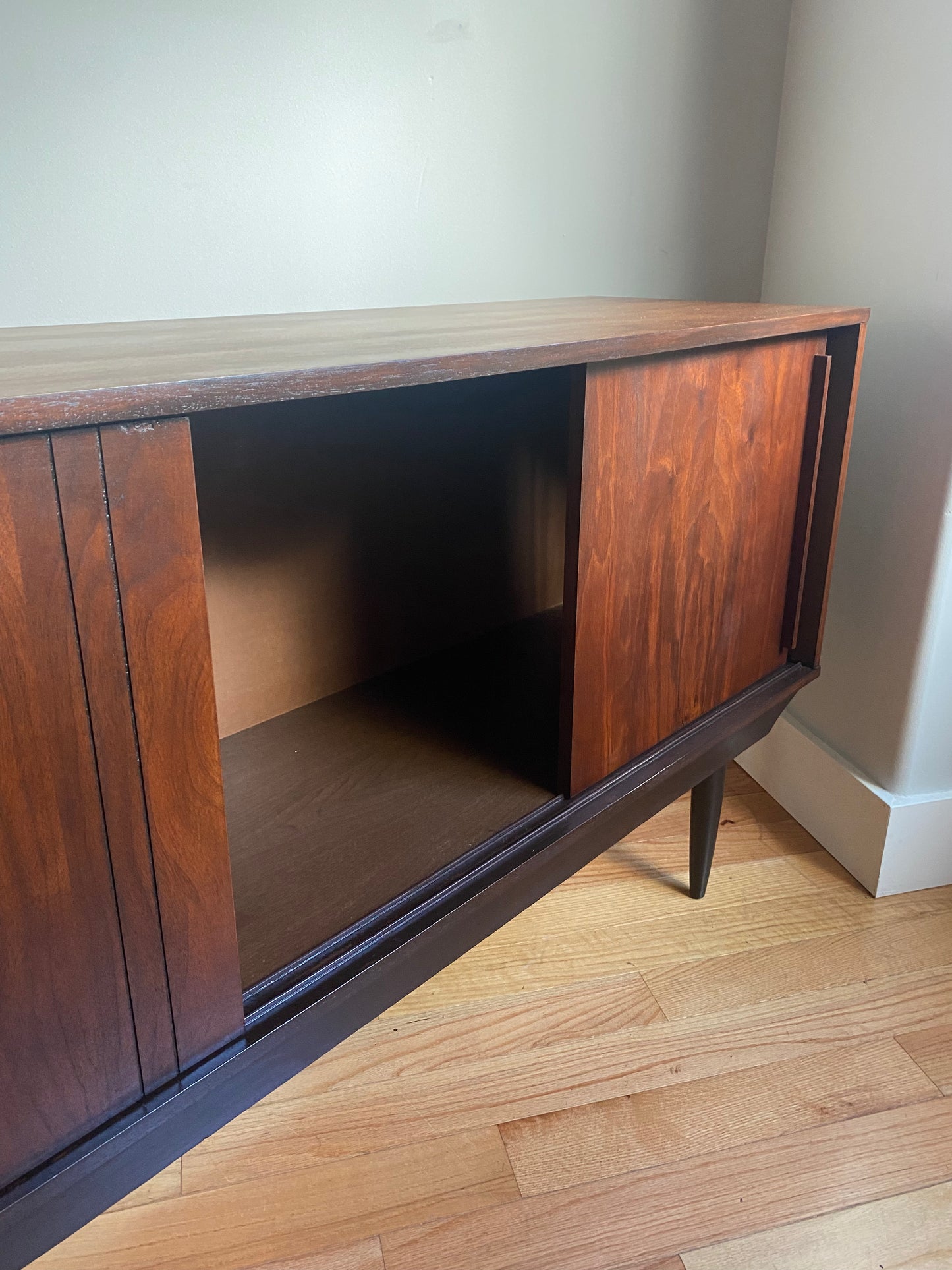 Vintage Mid-Century Modern record cabinet