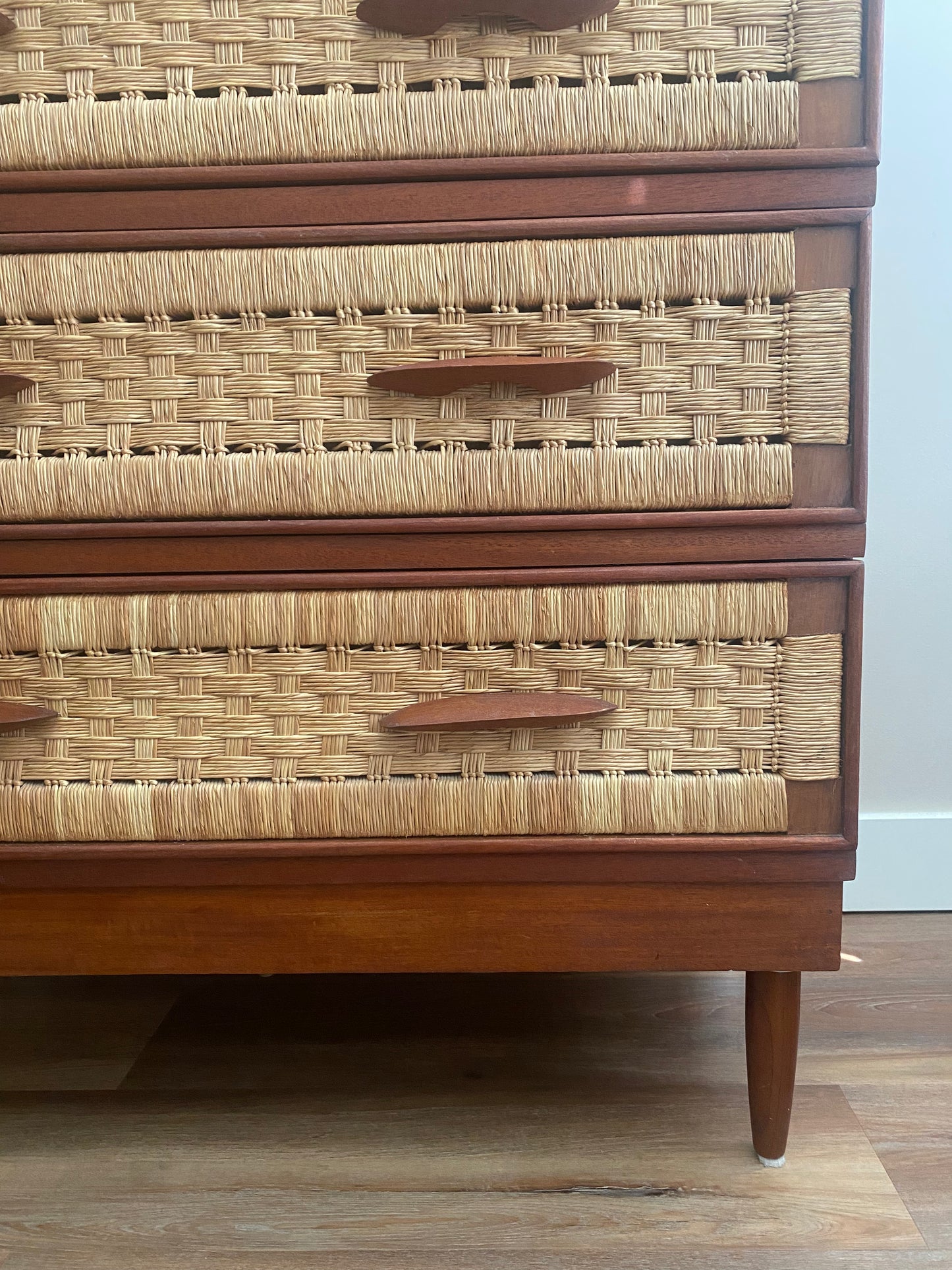 Mid Century Modern Compact 3-Drawer Vintage Dresser