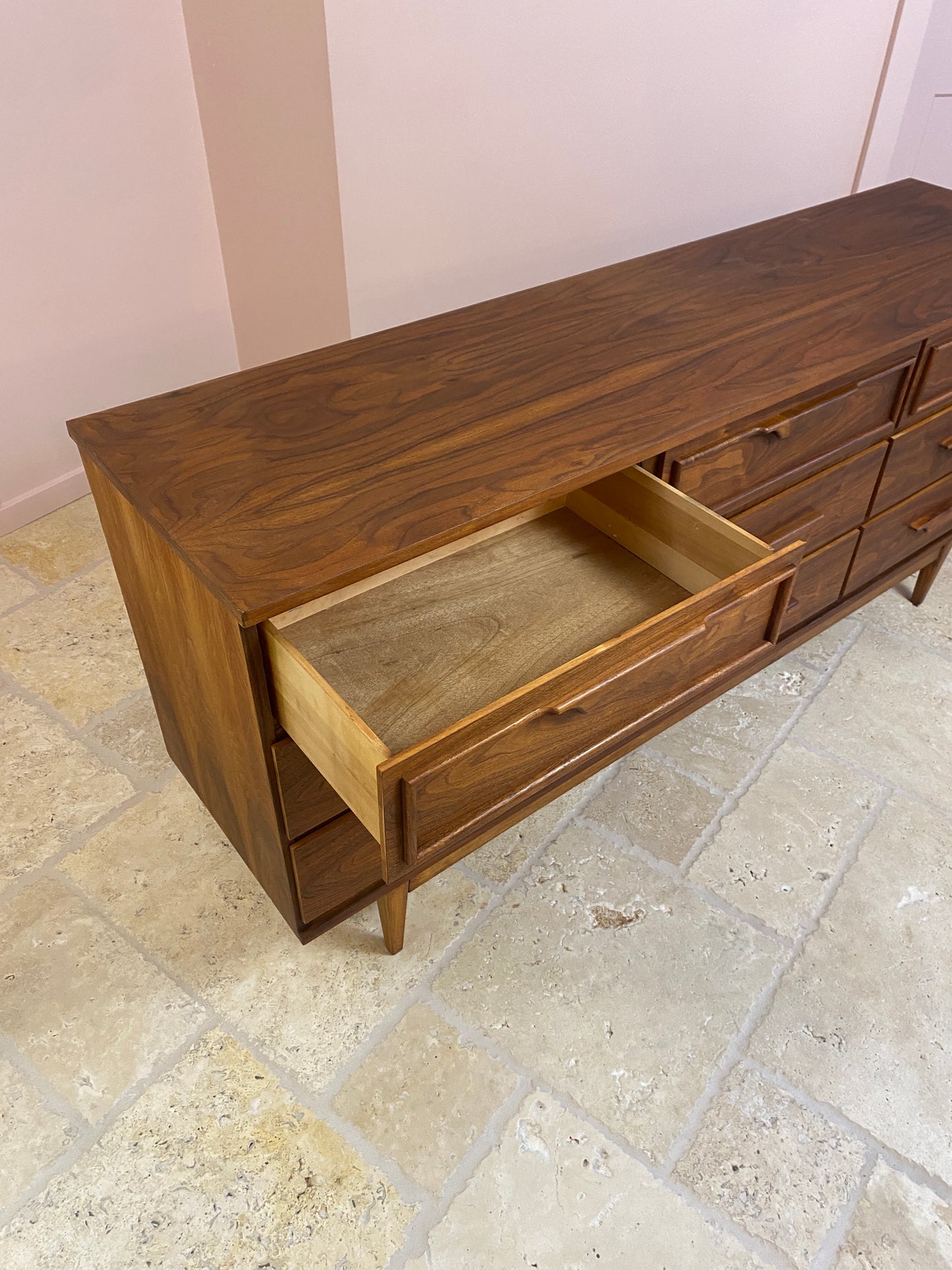 Mid Century Modern 9 Drawer Storage Dresser