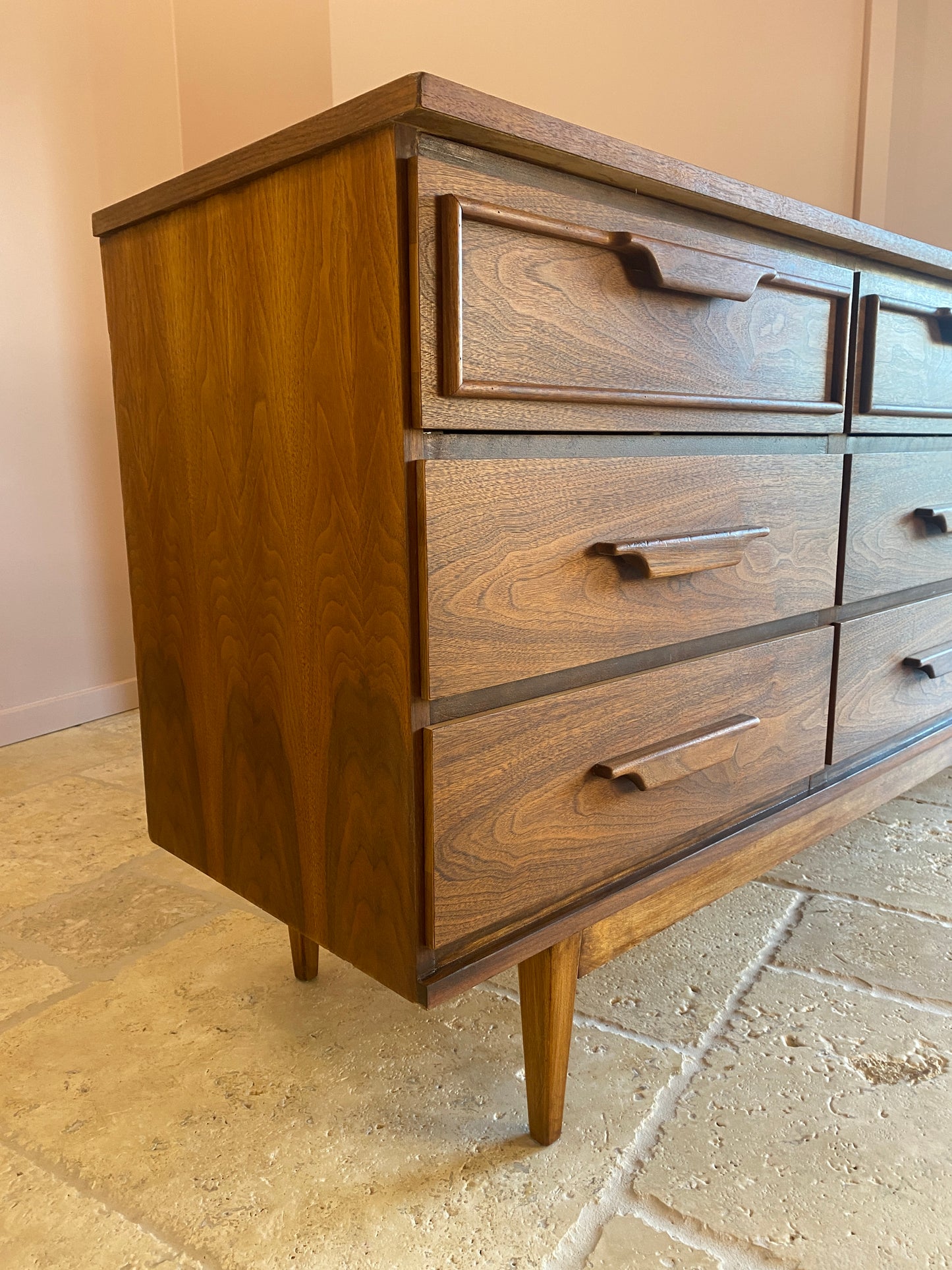 Mid Century Modern 9 Drawer Storage Dresser