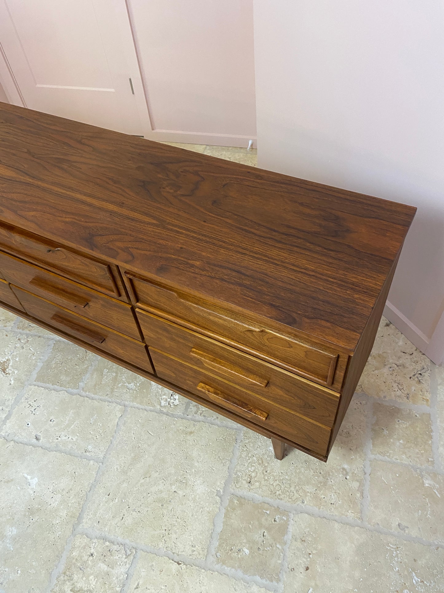 Mid Century Modern 9 Drawer Storage Dresser