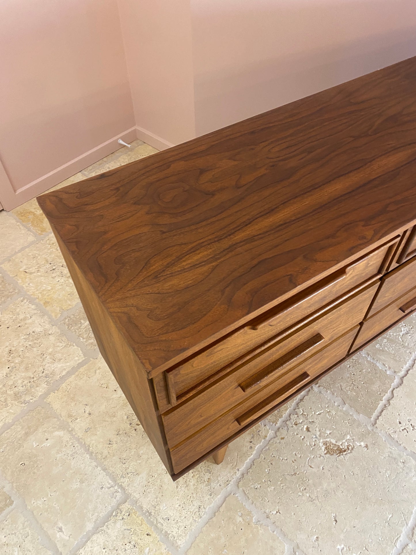 Mid Century Modern 9 Drawer Storage Dresser