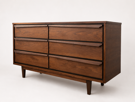 Vic Art Walnut Wood Dresser