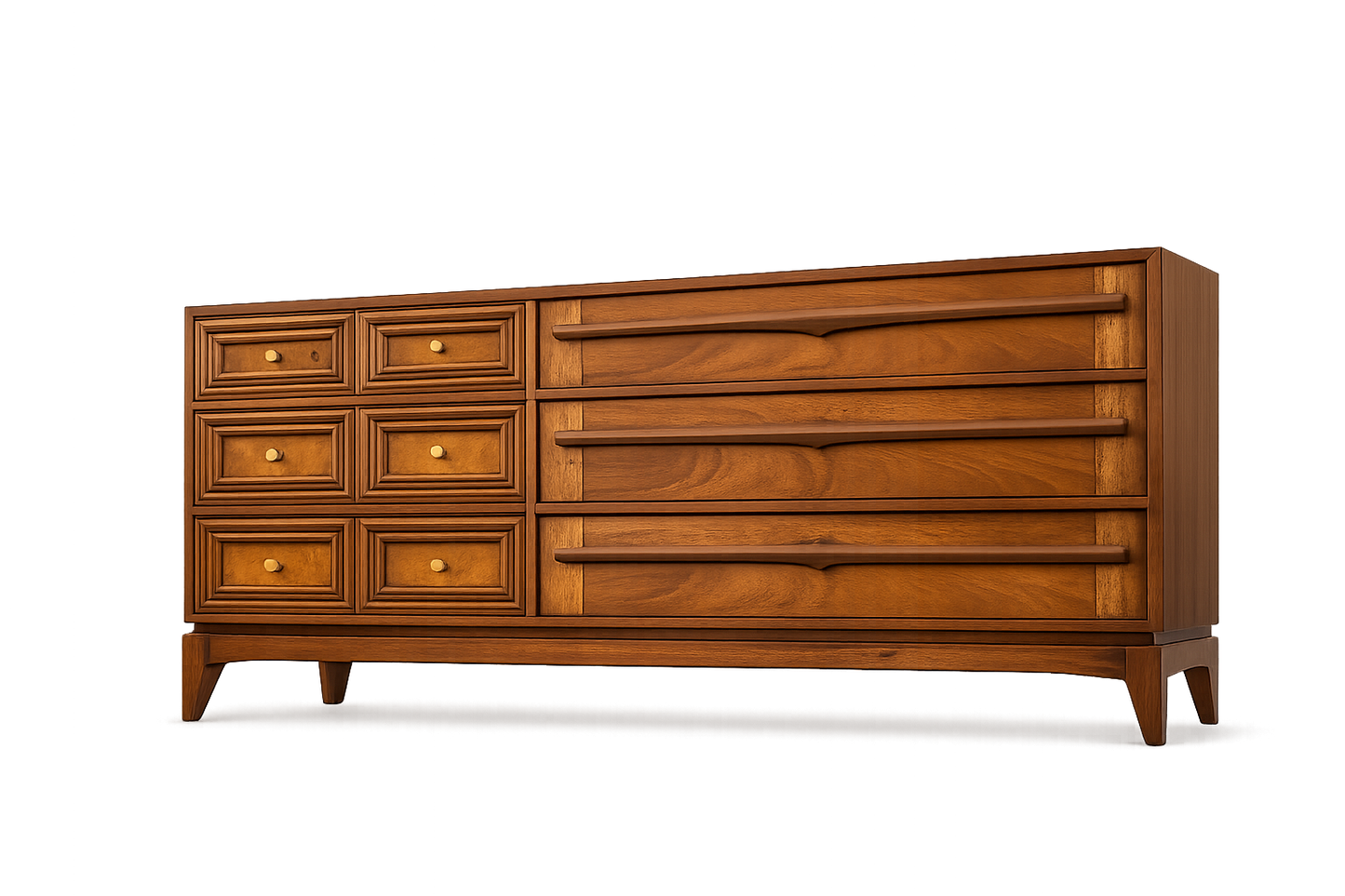 Pepplers Dresser with Birds Eye Maple OOAK