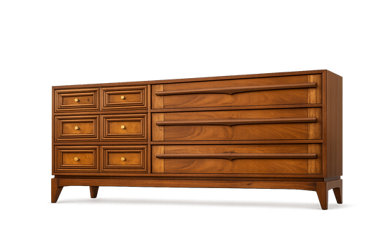 Pepplers Dresser with Birds Eye Maple OOAK